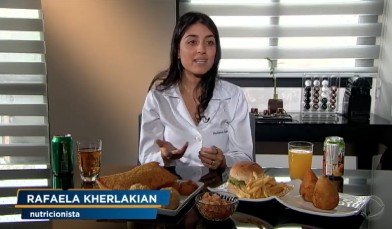Rafaela Kherlakian em participação na Record